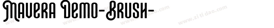 Mavera Demo-Brush字体转换
